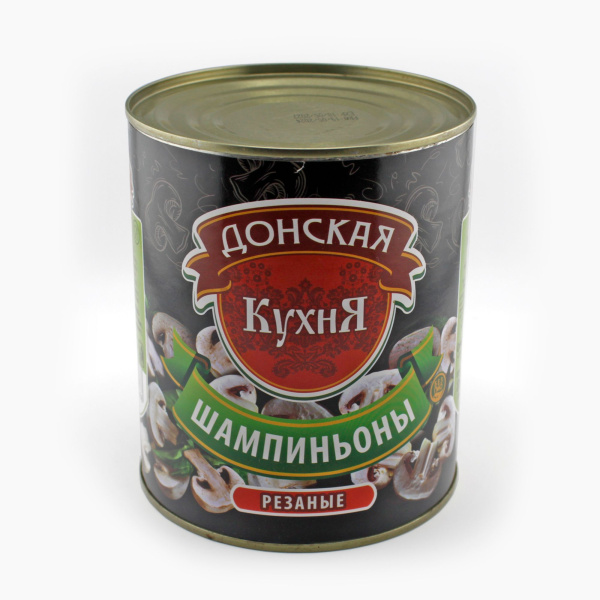 Шампиньоны ДОНСКАЯ КУХНЯ резаные 425 гр ж/б